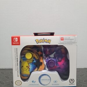 Pikachu vsGengar Enhanced Wireless Controller for Nintendo Switch-Pokémon Design